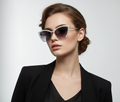 sunglass with cat eye